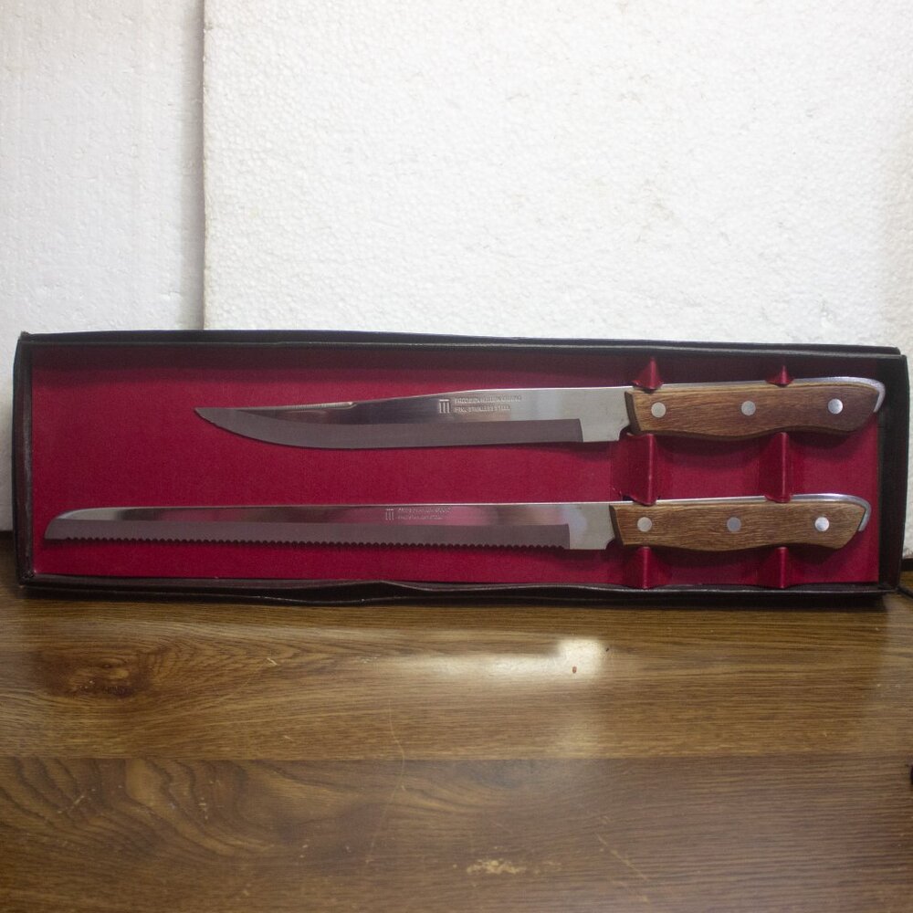 Vintage 2 Piece Maxam Kitchen Knife Set in Original Box